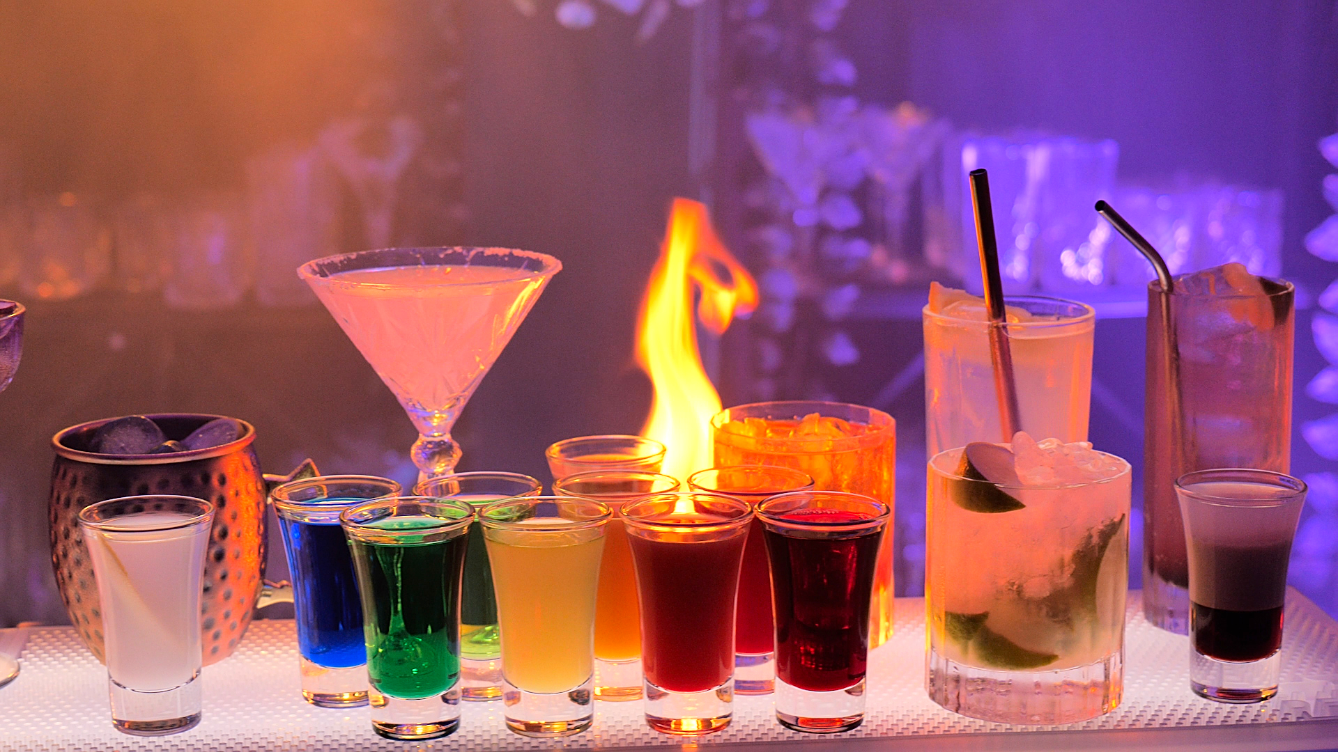 Animation de bar enflammé selon conditions de sécurité